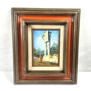 Vintage Oil Painting - Italian Capriccio Cityscape -